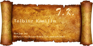 Telbisz Kamilla névjegykártya